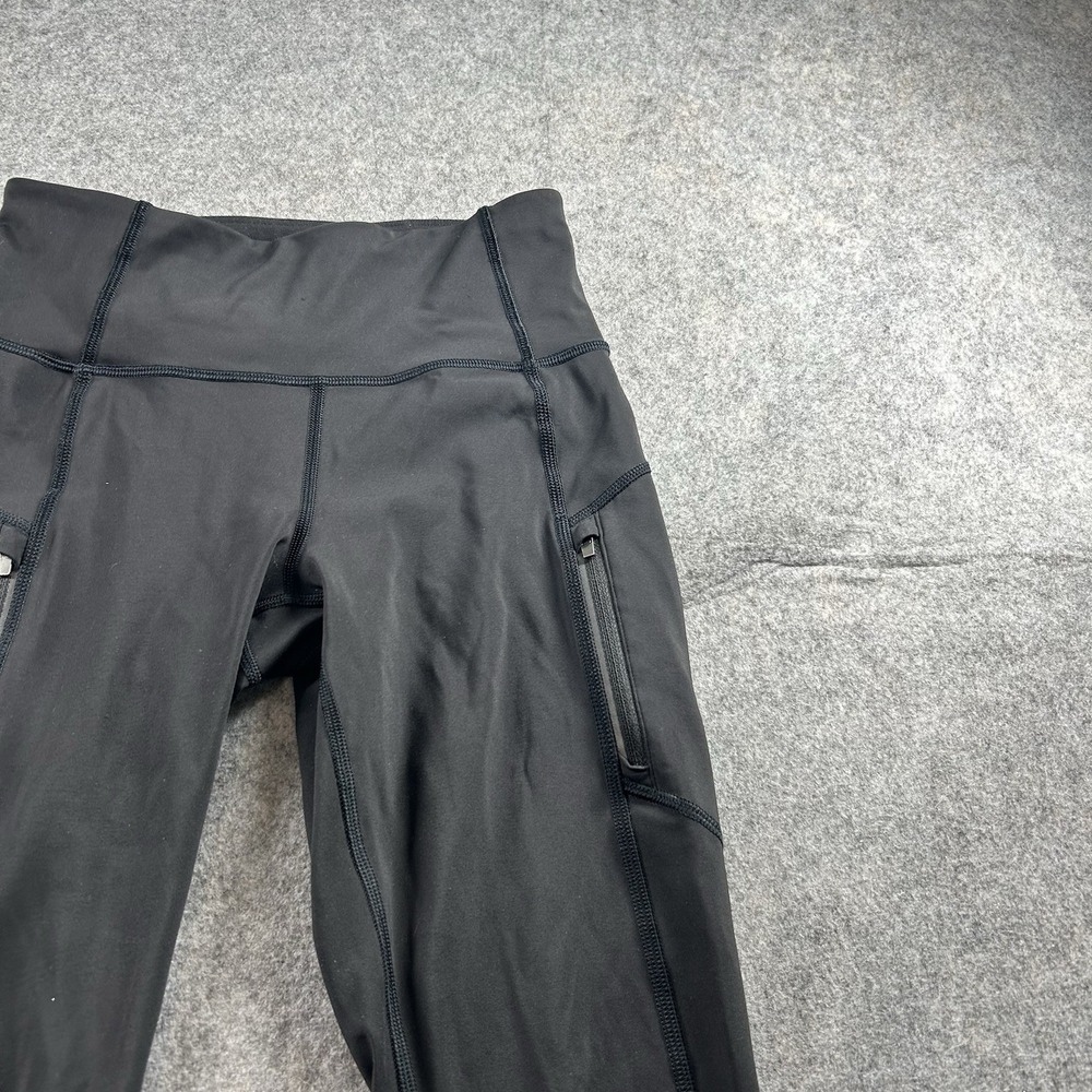 ATHLETA Rainier 7/8 Tight Women's XS Workout Run Winter Black Pockets - Picture 2 of 10